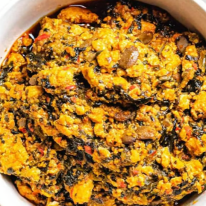 Egusi Soup with Poundo