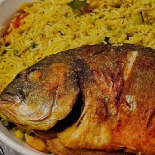 Fried Rice with Fish