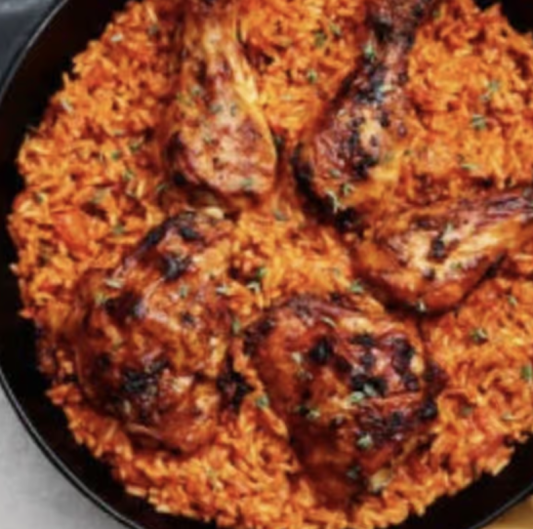 Jollof Rice with Chicken