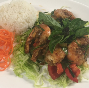 25. L&eacute;gumes saut&eacute;s aux crevettes