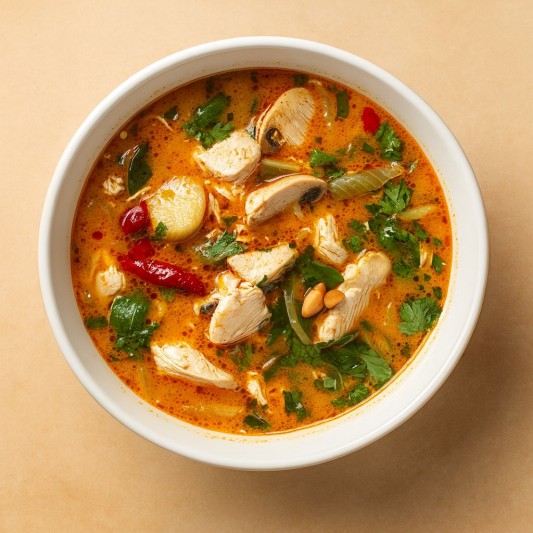7. Soupe tom yum au poulet
