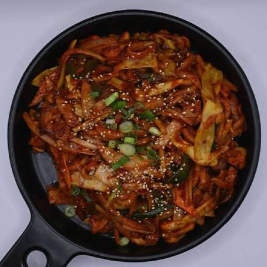 Spicy Pork Belly with Baby Octopus / 쭈삼