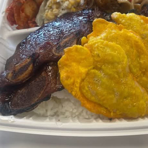 Kalbi & Fish Jun Combo