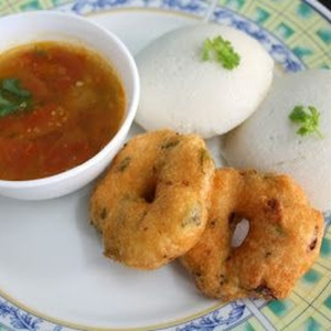 Idli & Vada with Sambar