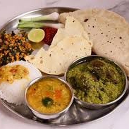 Vegetarian Thali with Soft Drink