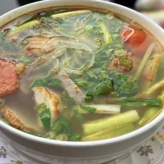 B8. Spicy Crab & Tomato Noodle Soup
