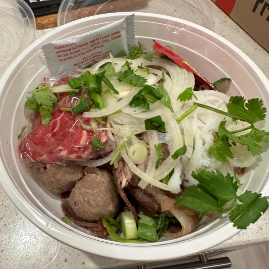 P2. Pho Combination Special with Filet Mignon & Rare Steak