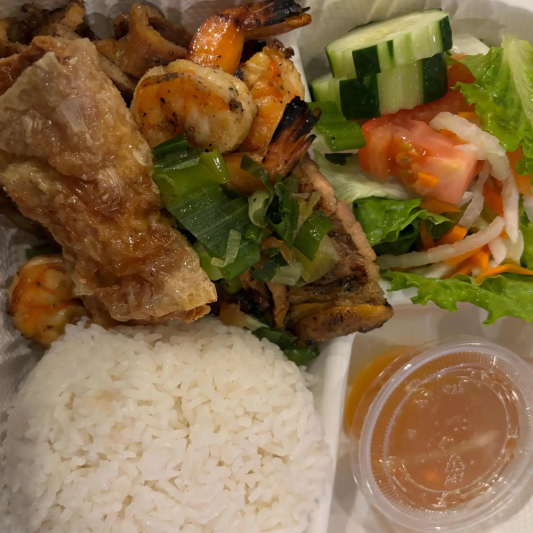 C10. Grilled Meat, Grilled Shrimp, & Fried Shrimp Cake
