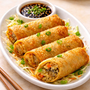 Crispy Vegetable Egg Rolls (4 pcs) / 韩式蔬菜春卷