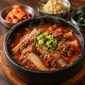 Spicy Brisket Galbitang / 매운 차돌 갈비탕