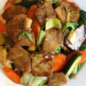 BBQ Pork Chop Suey 叉烧杂菜