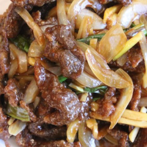 Deep-Fried Beef with Ginger & Green Onion 姜炸牛肉