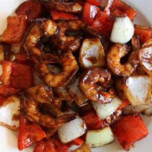 Prawns with Satay Sauce 沙爹大虾