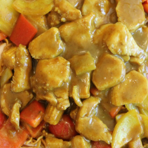 Curry Chicken Chow Mein 咖喱鸡肉炒面