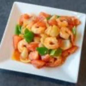 Prawns with Tomato Sauce 茄汁大虾