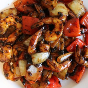 Prawns with Black Bean Sauce 豉汁大虾