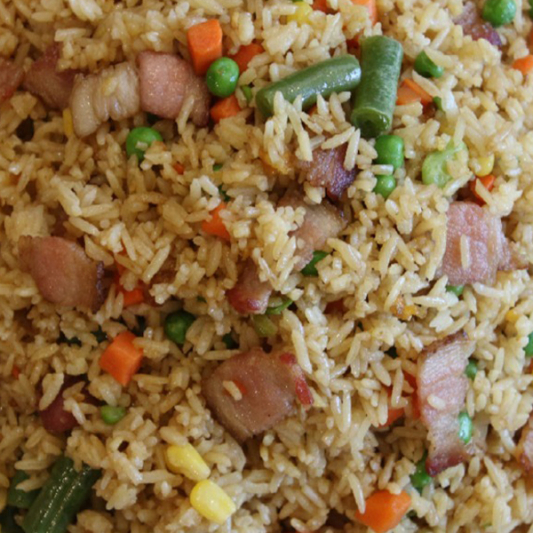 Bacon & Vegetable Fried Rice 腌肉炒饭