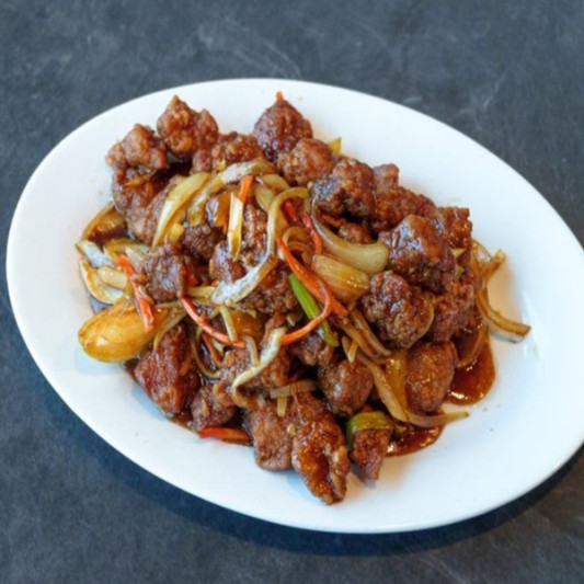 Pork with Hot Garlic Sauce 鱼香炸肉