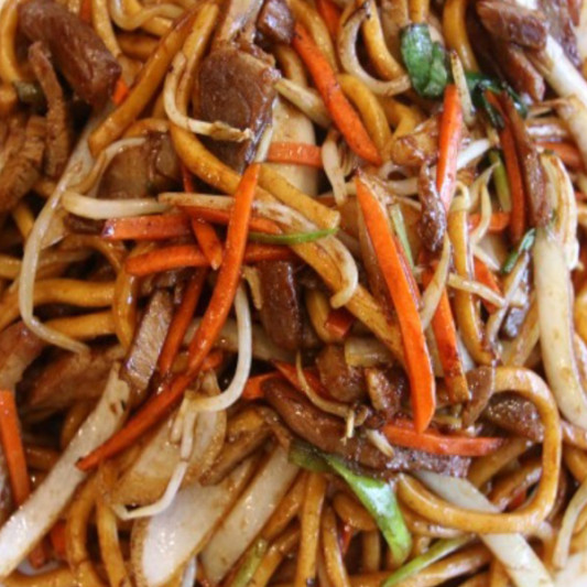 Shanghai Style Fried Thick Noodles 上海粗炒面