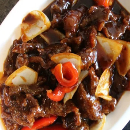 Deep-Fried Beef & Szechuan Sauce 干炸牛肉