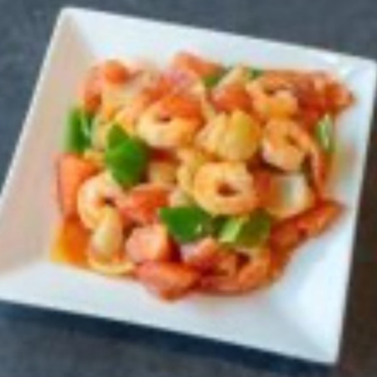Prawns with Tomato Sauce 茄汁大虾