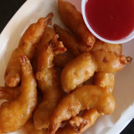 Deep-Fried Prawns with Sweet & Sour Sauce 酸甜炸虾
