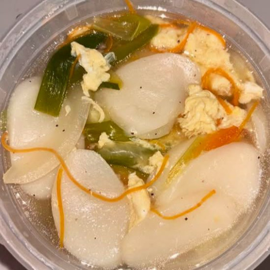 80. Dumpling with Rice Cake Soup