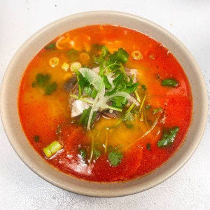 20A. House Special Satay Peanut Butter Coconut Milk Soup / Phở Đặc Biệt Sat&eacute; / 特别沙嗲汤粉