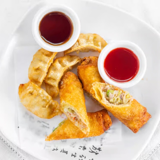 Egg Rolls (2 pcs) & Gyoza (4 pcs)