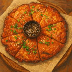 Cheese Kimchi Pancake