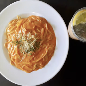 Kimchi Spaghetti + Drink