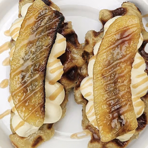 Banana Brulee Croffle (2 pcs)
