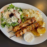 Chicken Souvlaki Dinner