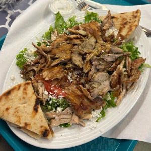 Chicken Gyros on Greek Fries