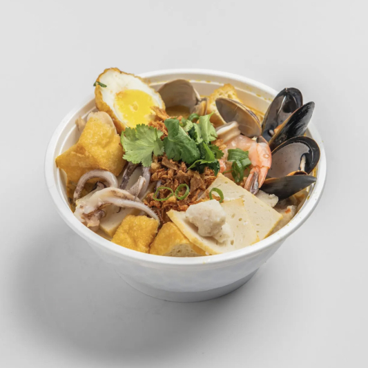 Seafood Laksa Noodle Soup