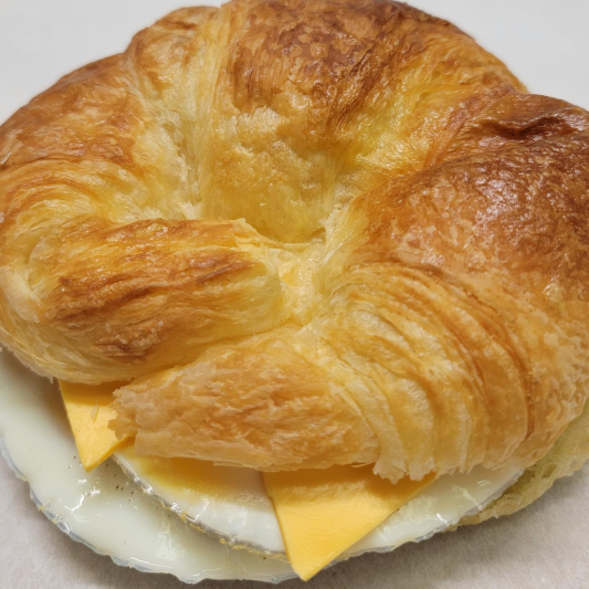 Double Eggs + Cheese Croissant Sandwich