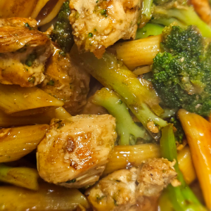 Grilled Chicken & Broccoli over Pasta
