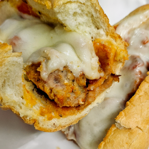 Meatball & Italian Sausage Parmesan Sub
