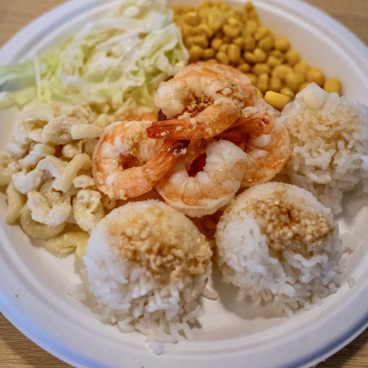 Garlic Shrimp Plate