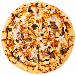 Loaded Chicken Alfredo Pizza