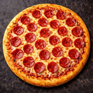 Loaded Beef Pepperoni Pizza
