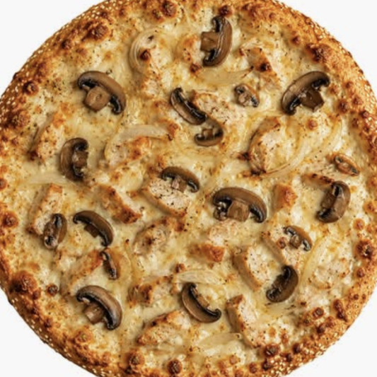 Loaded Chicken Alfredo Pizza