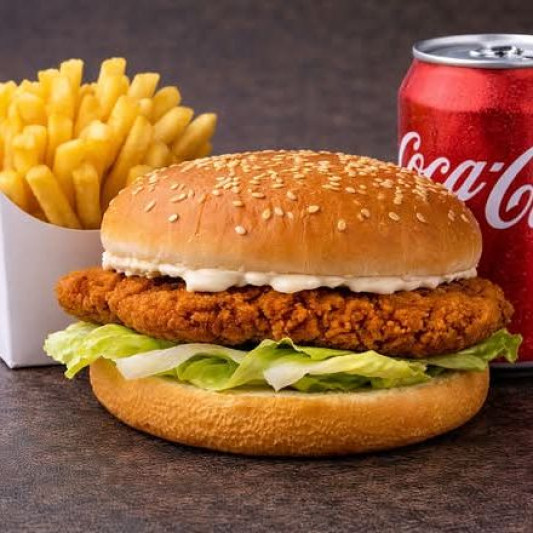 Loaded Chicken Zinger Burger Combo