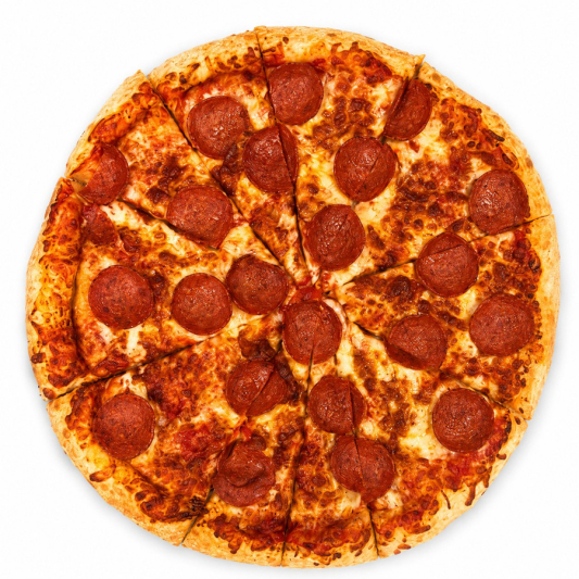 Loaded Beef Pepperoni Pizza
