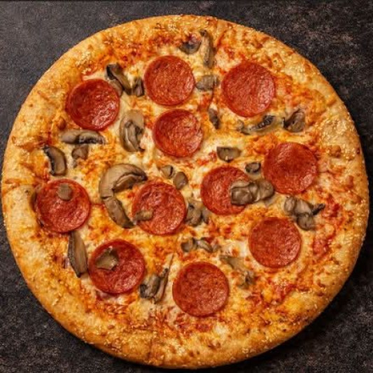 Loaded Pepperoni & Mushrooms Pizza