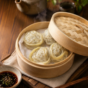 57. Steamed Jumbo Pork Dumplings (4 pcs)
