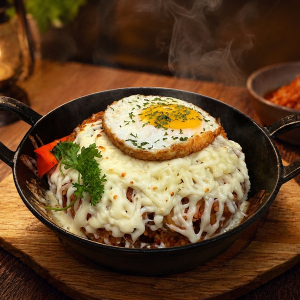 36. Cheese Pork Belly Kimchi Fried Rice