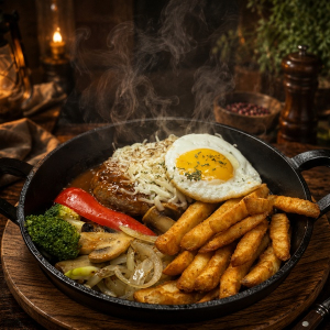 28. Cheese Beef Hamburger Steak