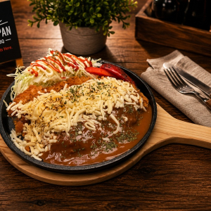 46. Sizzle Pan Giant Cheese Pork Cutlet