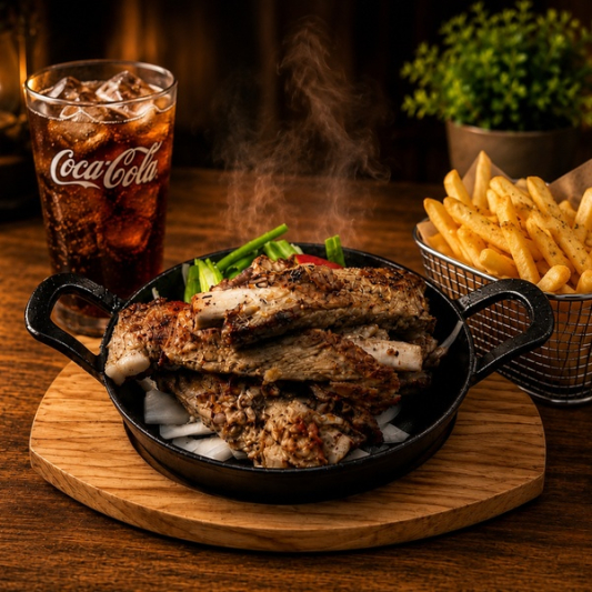 18. Charcoal-Grilled Pork Ribs & Fries Combo